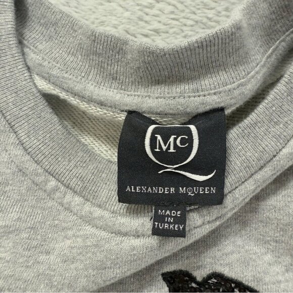 McQ by Alexander McQueen Swallow Grey Long Sleeve Dress Women's Size XS - Picture 2 of 11